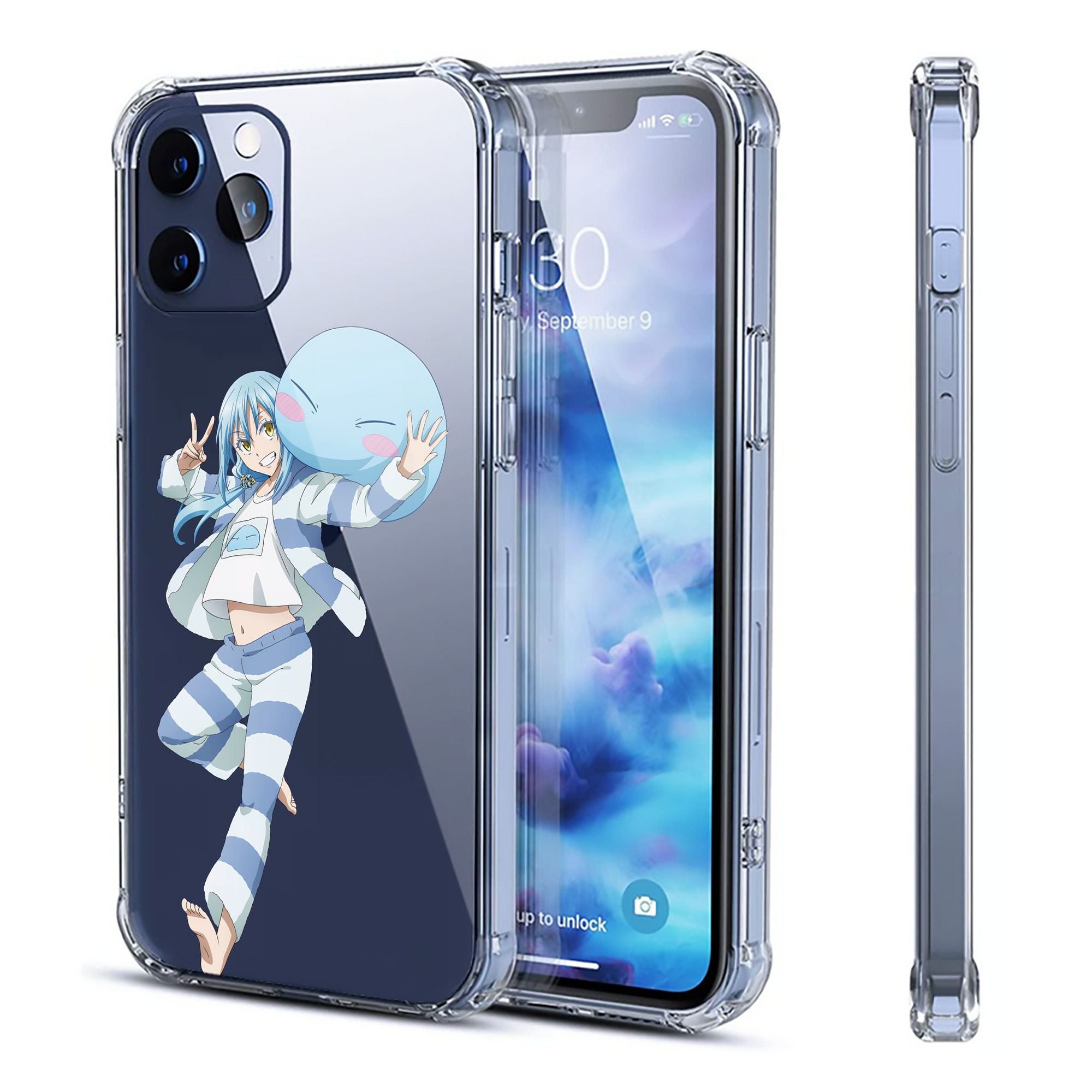 （画像用） 転スラ Regarding Reincarnated to Slime 【iPhone 12シリーズ対応】透明スマホケース（クリアソフトケース）